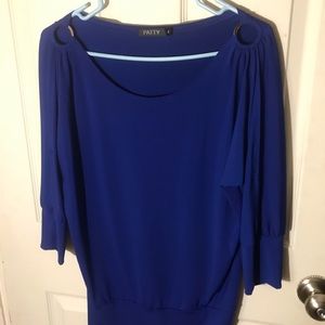 Blue dress top